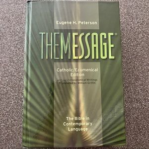 Hardcover The Message: Catholic Edition: The Bible in Contemporary Language